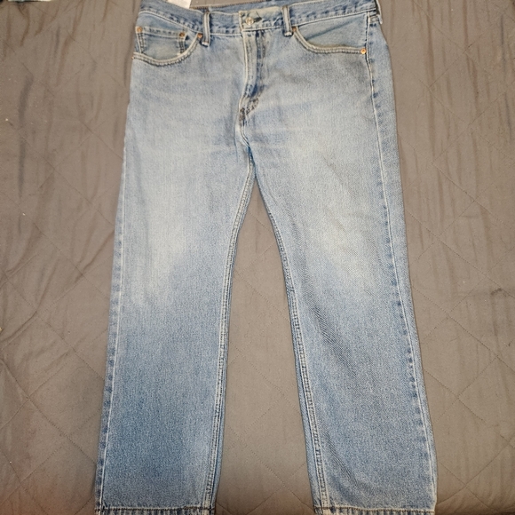 Levis Vintage 505 Men 36x29 100% Cotton Straight Fit Jeans Y2k 2005 Casual Denim - Picture 6 of 10